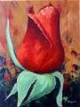 Rose rouge 6F 41x33 - Fleurs