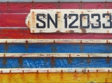 Ancienne coque de chalutier n°1   58x79  Vendue - Marine