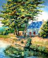 Maison de Louise 10F 55x46 - Paysages bretons