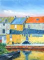 Maisons jaunes 12P 61x46 - Paysages briérons