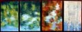 Reflet des quatre saisons 67x27 - Paysage mayennais