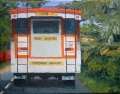 Truck sur la route de Vairao, 5F 35x27, huile 2012 - Polynésie 2012, 2013