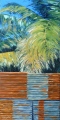 Clôture en tôle ondulée n°2, 80x40, huile 2012 - Polynésie 2012, 2013