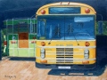 Truck et bus à Moorea 12P 61x46 huile vendue - Polynésie 2012, 2013