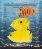 Poissons exotiques 59.5x52 n°17 - Polynésie