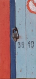 Porte fermée avec un cadenas au Maroc 60x28 n°1 - Portes cadenassées