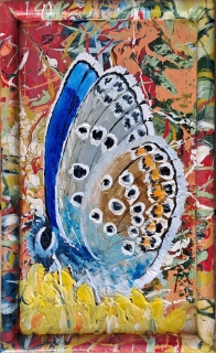 Papillon dans les mouvements climatiques n°21   25.5x15.5 - Papillons